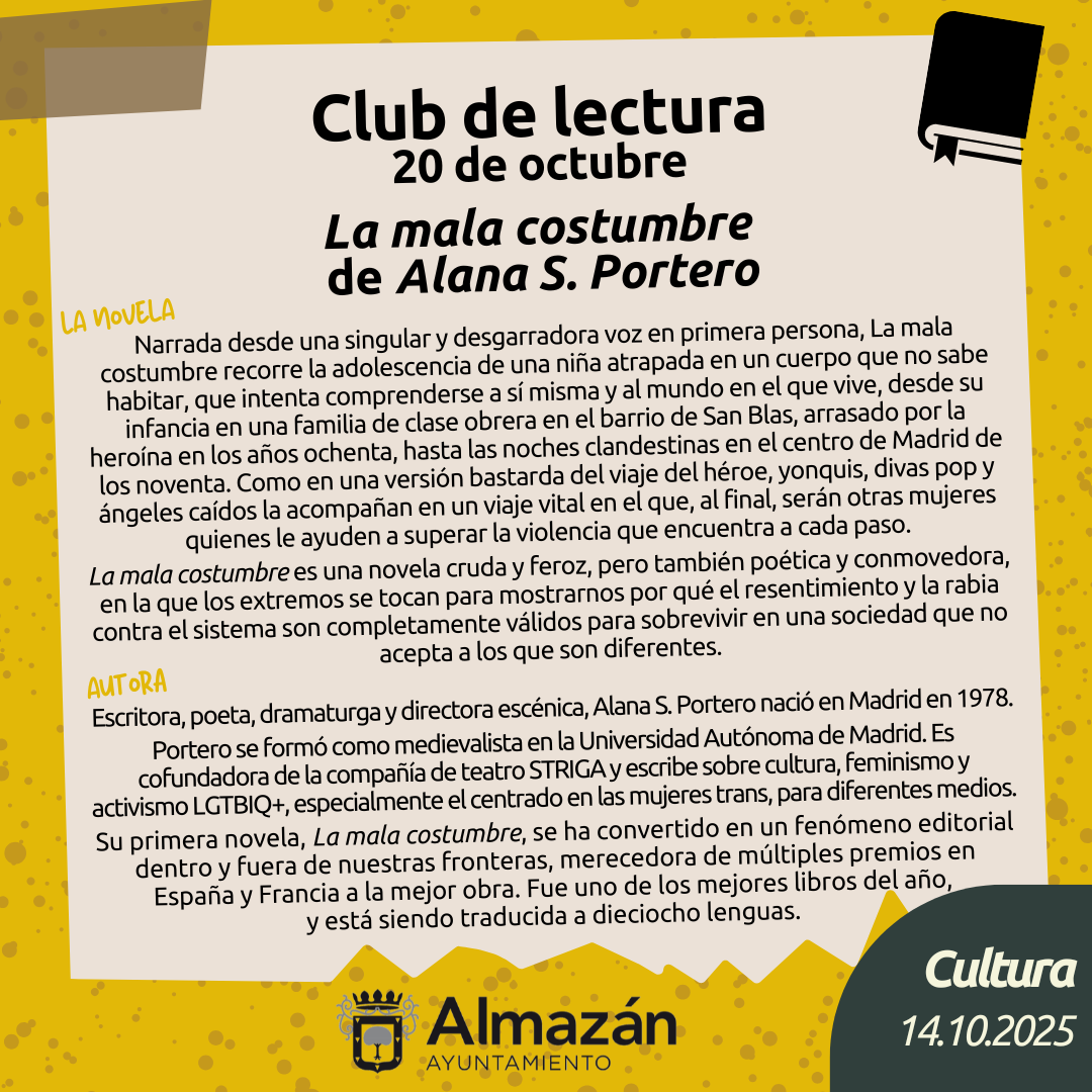 Club de lectura octubre 2025
