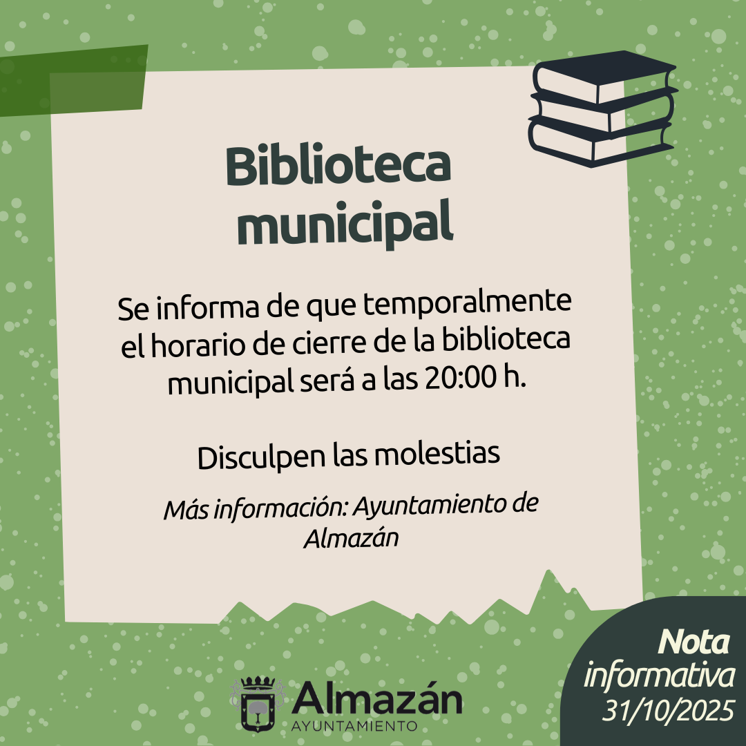 Biblioteca municipal horario