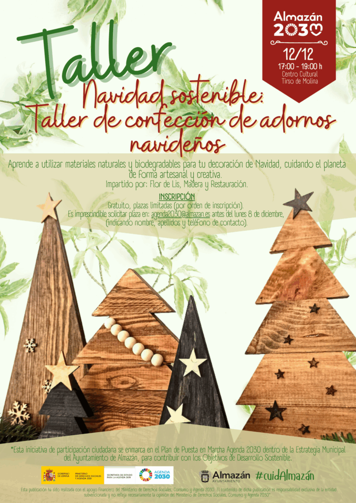 taller decoración navideña agenda2030