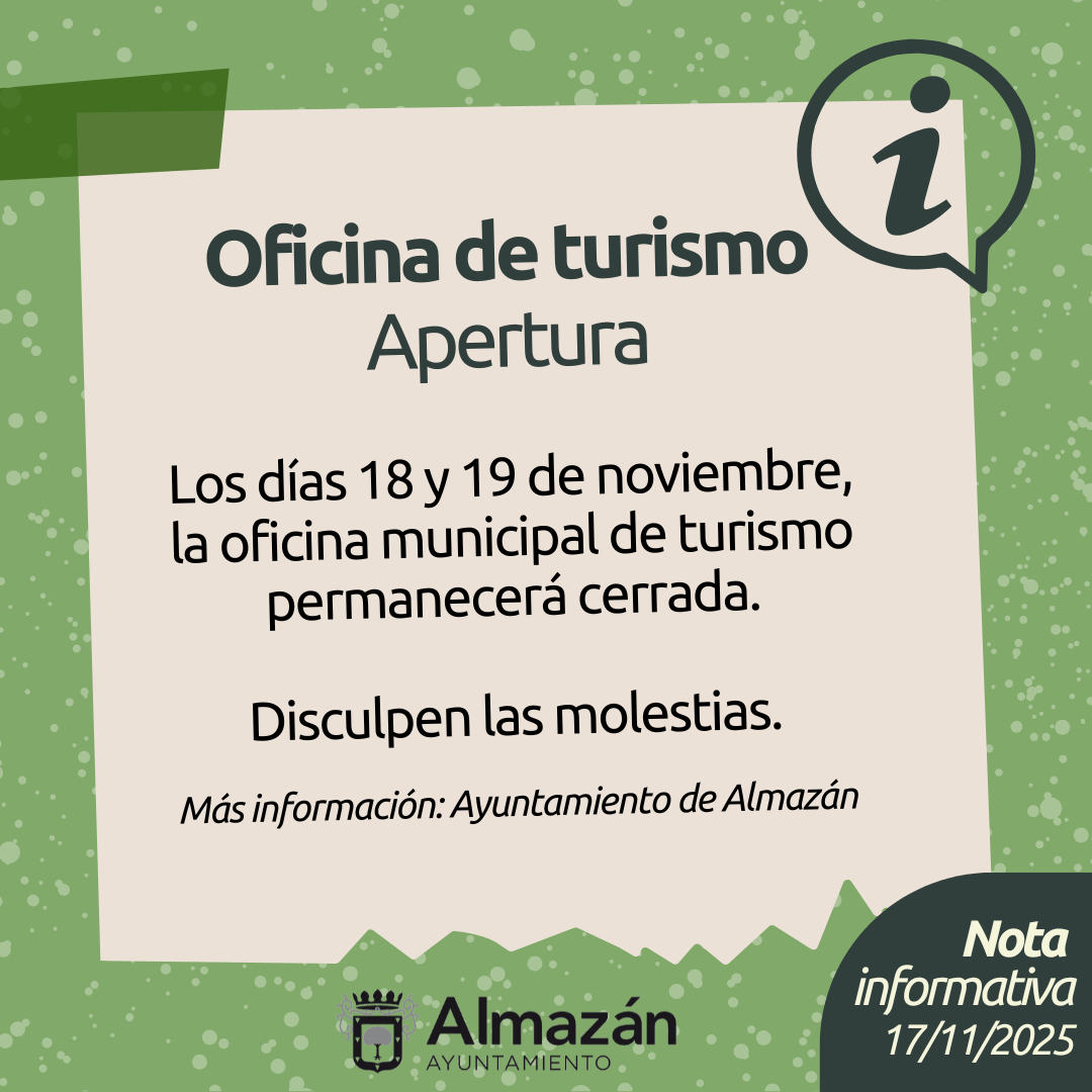 Oficina de turismo, apertura