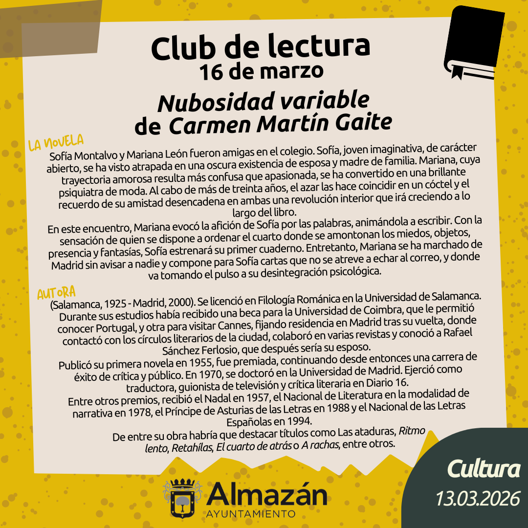 club de lectura Almazán
