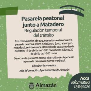 Cierre temporal pasarela Matadero