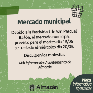 Traslado fecha mercado de los martes.