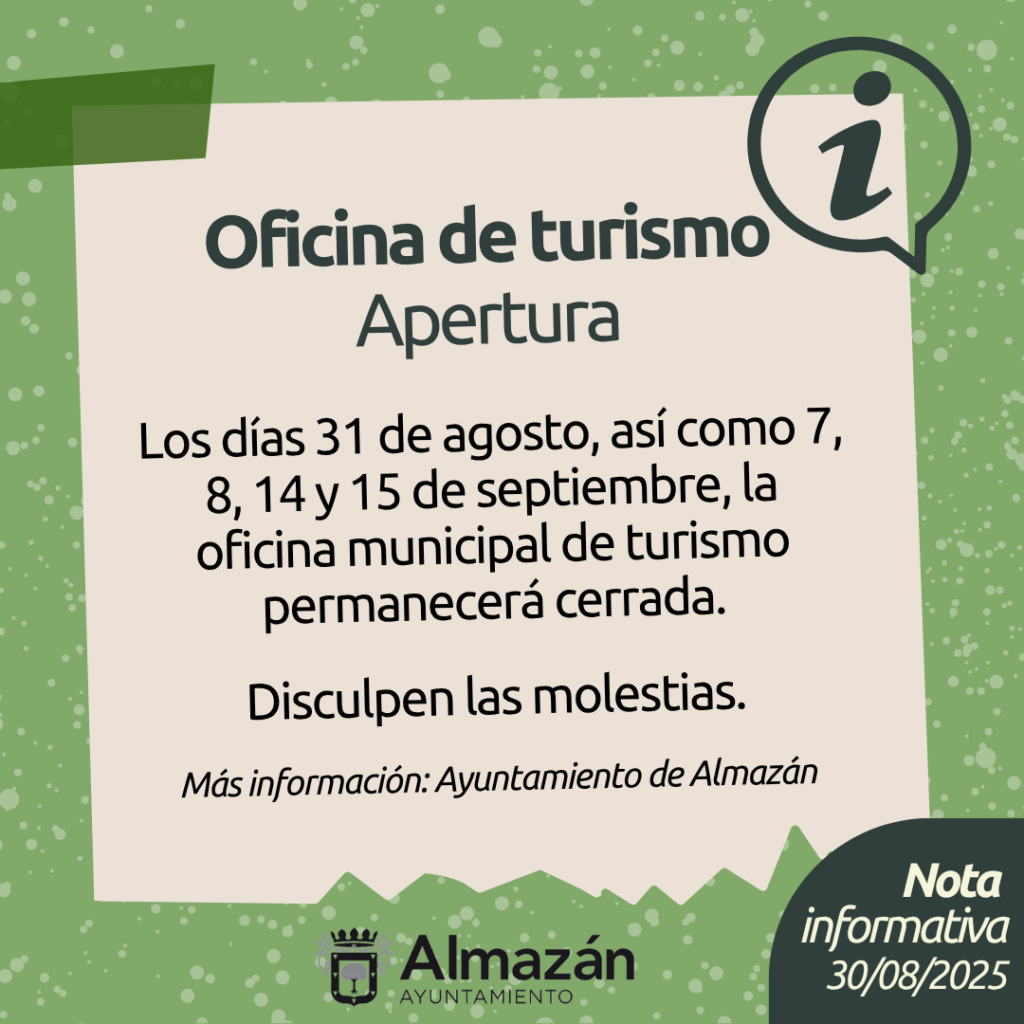 Oficina de turismo - Apertura