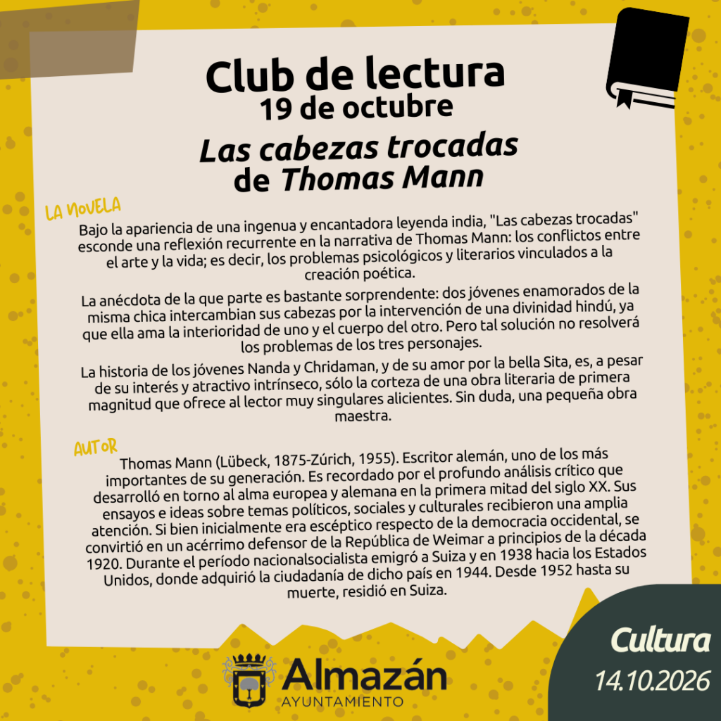 Club de lectura octubre