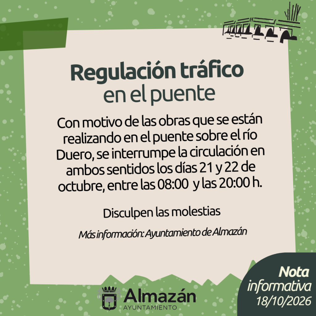 Regulación del tráfico en el puente.