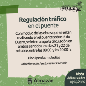 Regulación del tráfico en el puente.